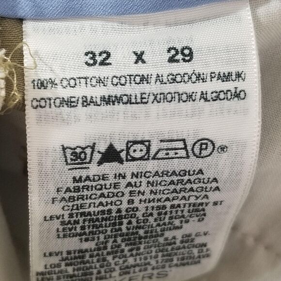 Dockers D2 signature khaki pants men's 32x29 beige preppy retro - Picture 11 of 11